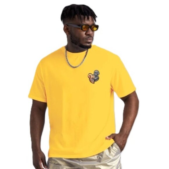 NEW - Shein Manfinity EMRG Men Plus Cartoon Graphic Tee - US-1XL (2XL) - Picture 2 of 11